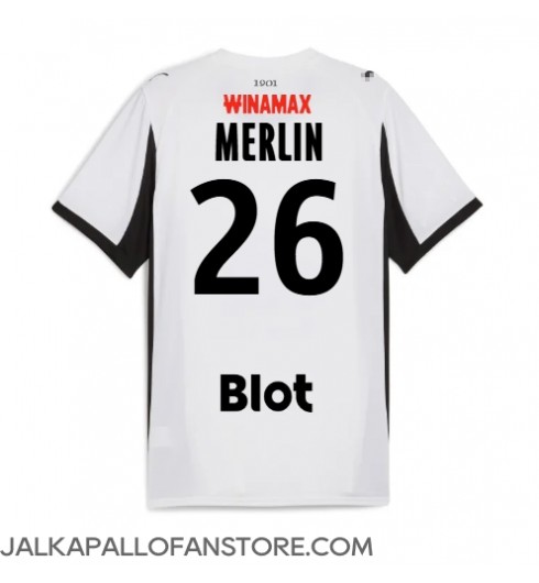 Stade Rennais Quentin Merlin #26 Vieraspaita 2025-26 Lyhythihainen Stade Rennais Quentin Merlin #26 Vieraspaita 2025-26 Lyhythihainen